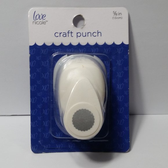 Lever Action Craft Punch Scalloped Edge Circle 5/8 - Picture 1 of 9